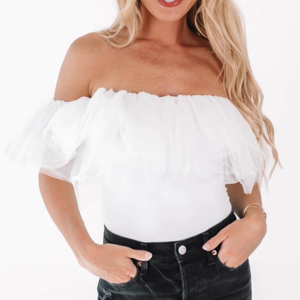Tulle bodysuit NWT